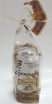 Ciastka crunchy owsiane naturalne w syropie ryżowym 180g Ania
