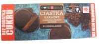 Ciastka kakaowe z kremem o smaku brownie w czekoladzie gorzkiej bez dodatku cukru 128g Pure&Good