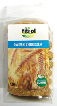 Ciastka owieski z orkiszem bez dodatku cukru 150g Radix-Bis