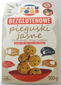 Ciastka pieguski jasne bezglutenowe, bez dodatku cukru 100g Malu Food