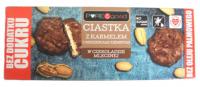 Ciastka z karmelem i orzeszkami ziemnymi w czekoladzie mlecznej bez dodatku cukru 128g Pure&Good