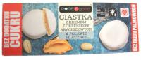 Ciastka z kremem z orzeszków arachidowych w polewie mlecznej bez dodatku cukru 128g Pure&Good