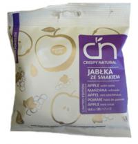 Crispy jabłka z dodatkiem soku z czarnych porzeczek z witaminami suszone plasterki 18g Crispy Natural