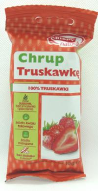 Crispy suszone chipsy z truskawki kostka10g