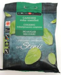 Cukierki eukaliptusowo-miętowe bez dodatku cukru 50g Pure&Good