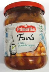Fasola w sosie pomidorowym 440g Primavika