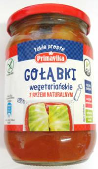 Gołąbki wegetariańskie z ryżem naturalnym i pieczarkami 550g Primavika