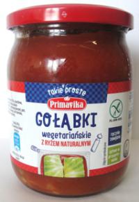 Gołąbki wegetariańskie z ryżem naturalnym 480g Primavika