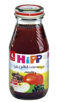 Hipp sok z jabłek i czerwonych owoców bio 0,2l