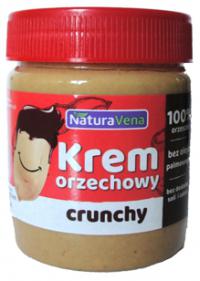 Krem orzechowy crunchy bez dodatku soli i cukru 340g NaturAvena