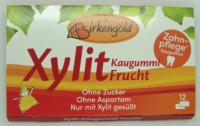 Ksylitolowe gumy owocowe listek 12szt (17g) Birkengold