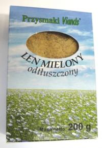 Len złocisty mielony odtłuszczony 200g Viands