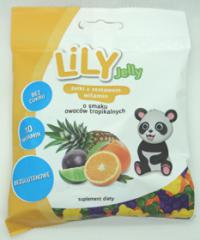 Lily żelki z zestawem witamin o smaku owoców tropikalnych bez dodatku cukru 80g