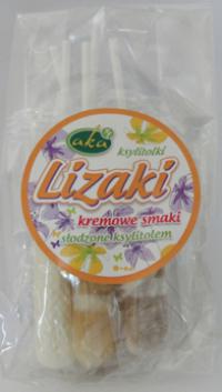 Lizaki bezcukrowe kremowe 