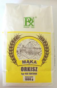 Mąka orkisz 1 kg typ 450 tortowa Radix-Bis.