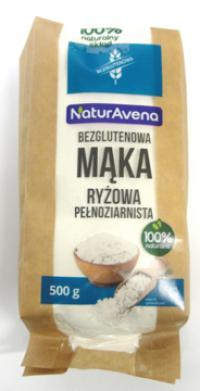 Mąka ryżowa pełnoziarnista bezglutenowa 500g NaturAvena