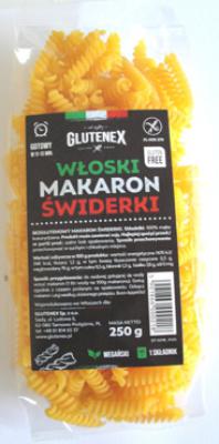 Makaron włoski świderki bezglutenowy 250g Glutenex