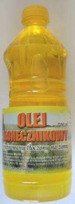 Olej słonecznikowy 0,5l zimnotłoczony Lompart