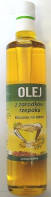 Olej z zarodków rzepaku uniwersalny tłoczony na zimno 500ml Lompart