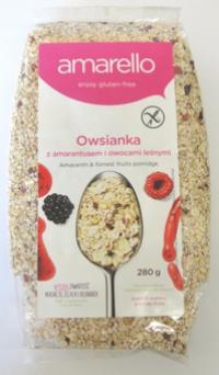 Owsianka z amarantusem i owocami leśnymi bez glutenu 280g Kubara