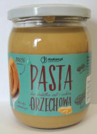 Pasta orzechowa 100% bez dodatku soli i cukru 500g Krukam