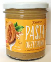 Pasta orzechowa z imbirem i pomarańczą słodzona syropem z agawy 300g Krukam