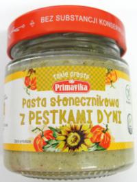 Pasta słonecznikowa z pestkami dyni 160g Primavika