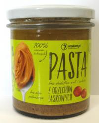 Pasta z orzechów laskowych bez dodatku soli i cukru 300g Krukam