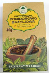 Przyprawa pomidorowo - bazyliowa z czosnkiem niedźwiedzim 40g Dary Natury