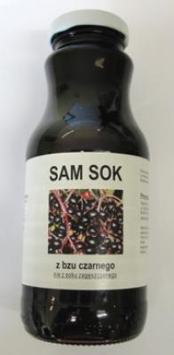 Sam sok z bzu czarnego bez cukru 250ml Viands