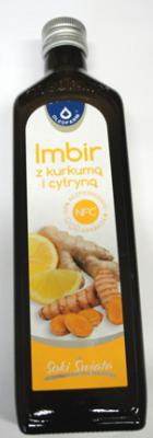 Sok imbir z kurkumą i cytryną bez dodatku cukru 490ml Oleofarm