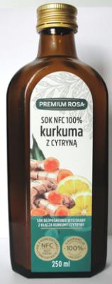 Sok z kurkumy z cytryną 250ml Premium Rosa