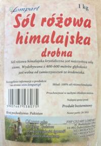 Sól himalajska różowa drobna 1 kg Lompart