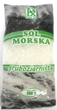 Sól morska gruboziarnista 500g Radix-Bis