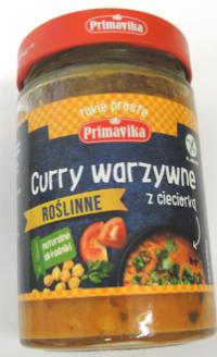 Sos curry warzywne roślinne z cieciorką 300g Primavika