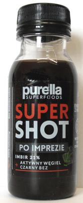 Supershot po imprezie imbir, czarny bez + węgiel 100ml Purella