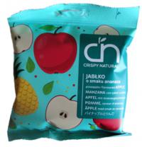 Suszone chipsy z jabłka z sokiem z ananasa 18g Crispy Natural