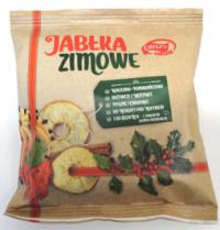 Suszone plastry jabłek z dodatkiem soku pomarańczowego i przypraw korzennych 18g Crispy Natural