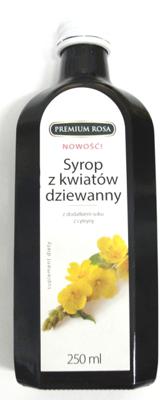 Syrop z kwiatów dziewanny z dodatkiem soku z cytryny 250ml Premium rosa (suplement diety)