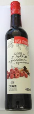 Syrop z malin z goździkami i cynamonem 400ml Premium Rosa