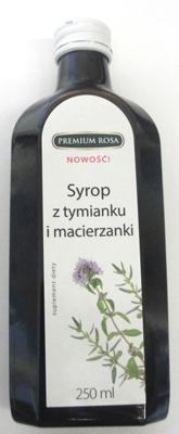Syrop z tymianku i macierzanki 250ml Premium Rosa (suplement diety)