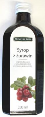 Syrop z żurawin 250ml Premium Rosa