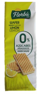 Wafelki nadziewane o smaku cytrynowym bez dodatku cukru 150g Florbu