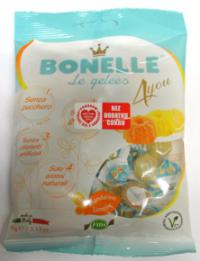 Żelki o smaku cytryny i mandarynki bez dodatku cukru 90g Bonelle