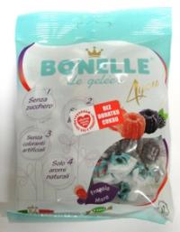 Żelki o smaku jeżyny i truskawki bez dodatku cukru 90g Bonelle