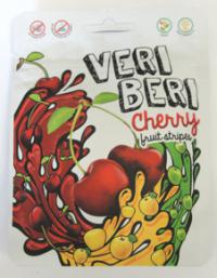 Żelki owocowe wiśniowe paski bez cukru 50g Veri Beri